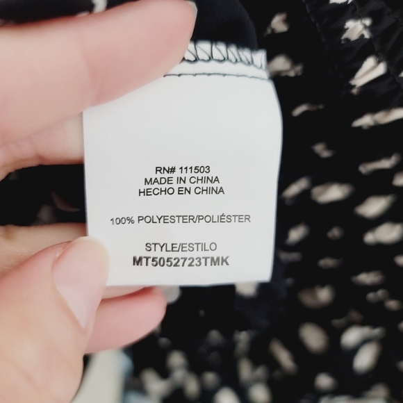 NWT Meraki Black and White Blouse Size Small - Picture 4 of 12